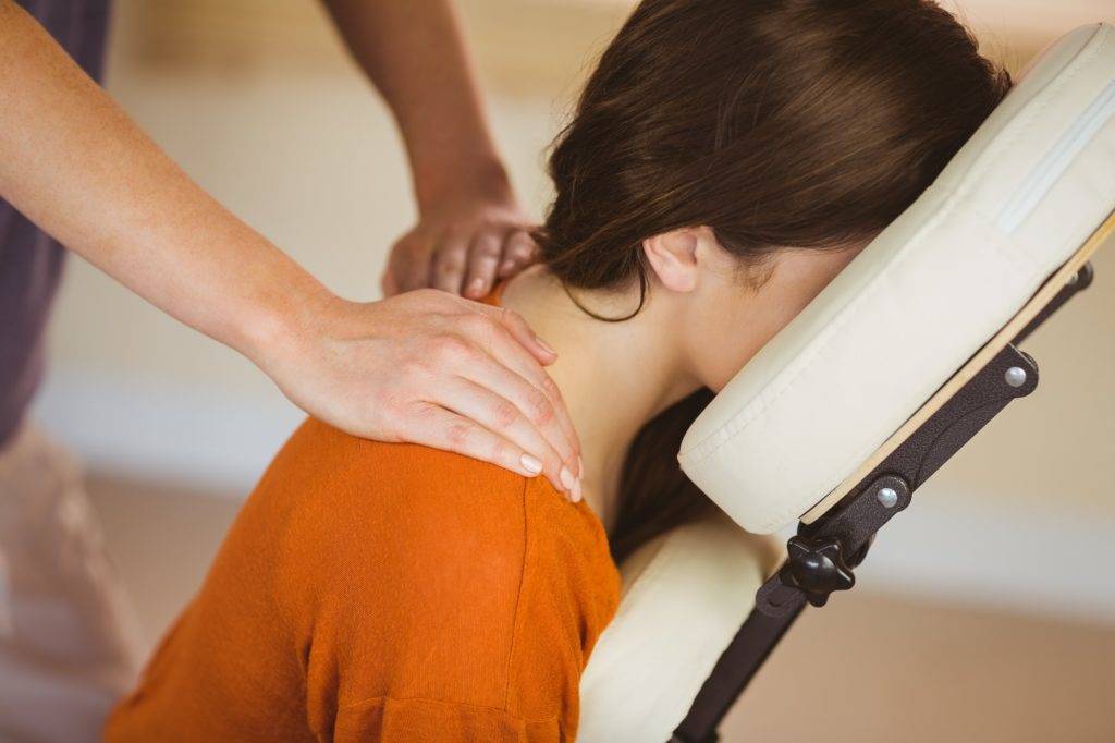 Massage assis AMMA en entreprise